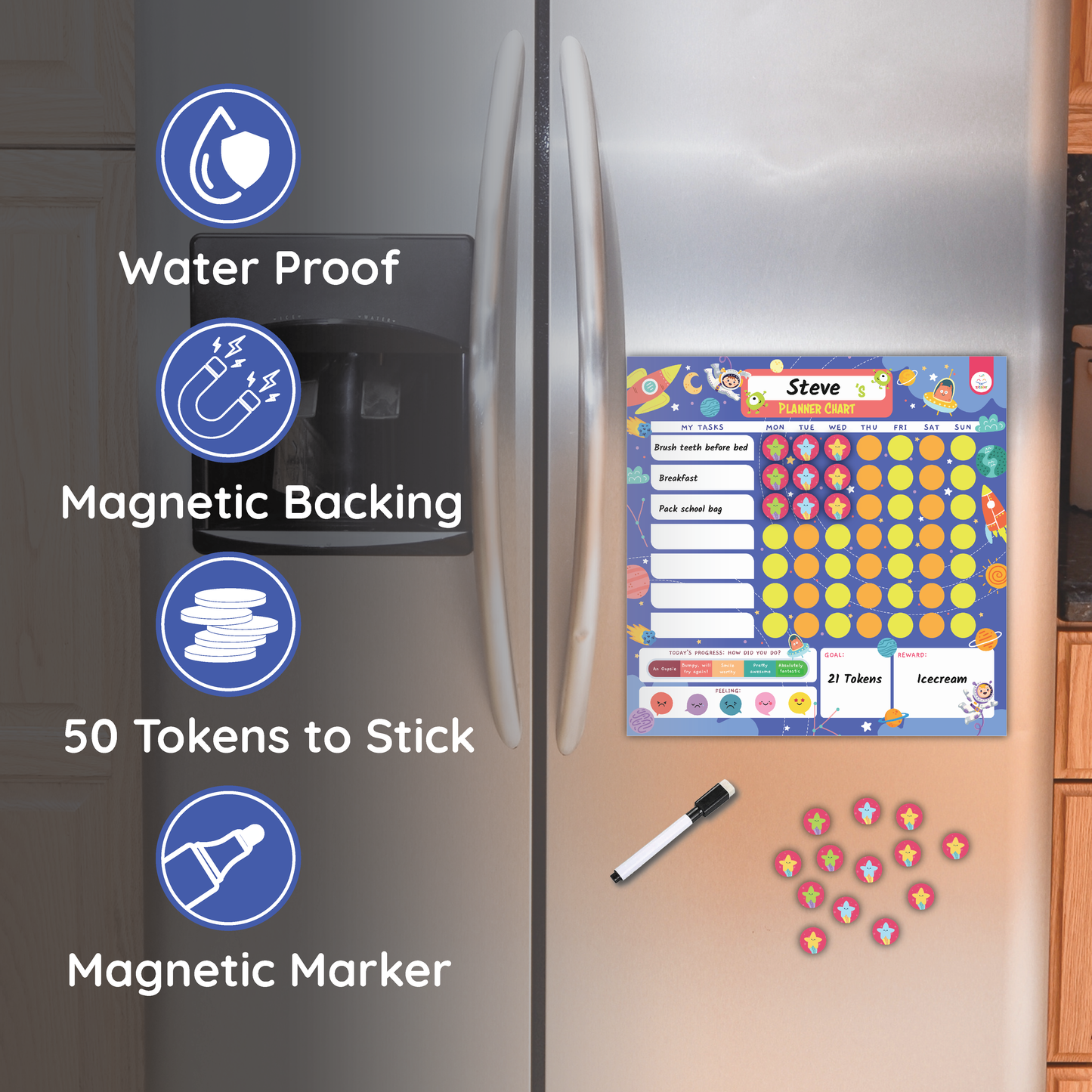 Space Explorer - Magnetic Visual Schedule