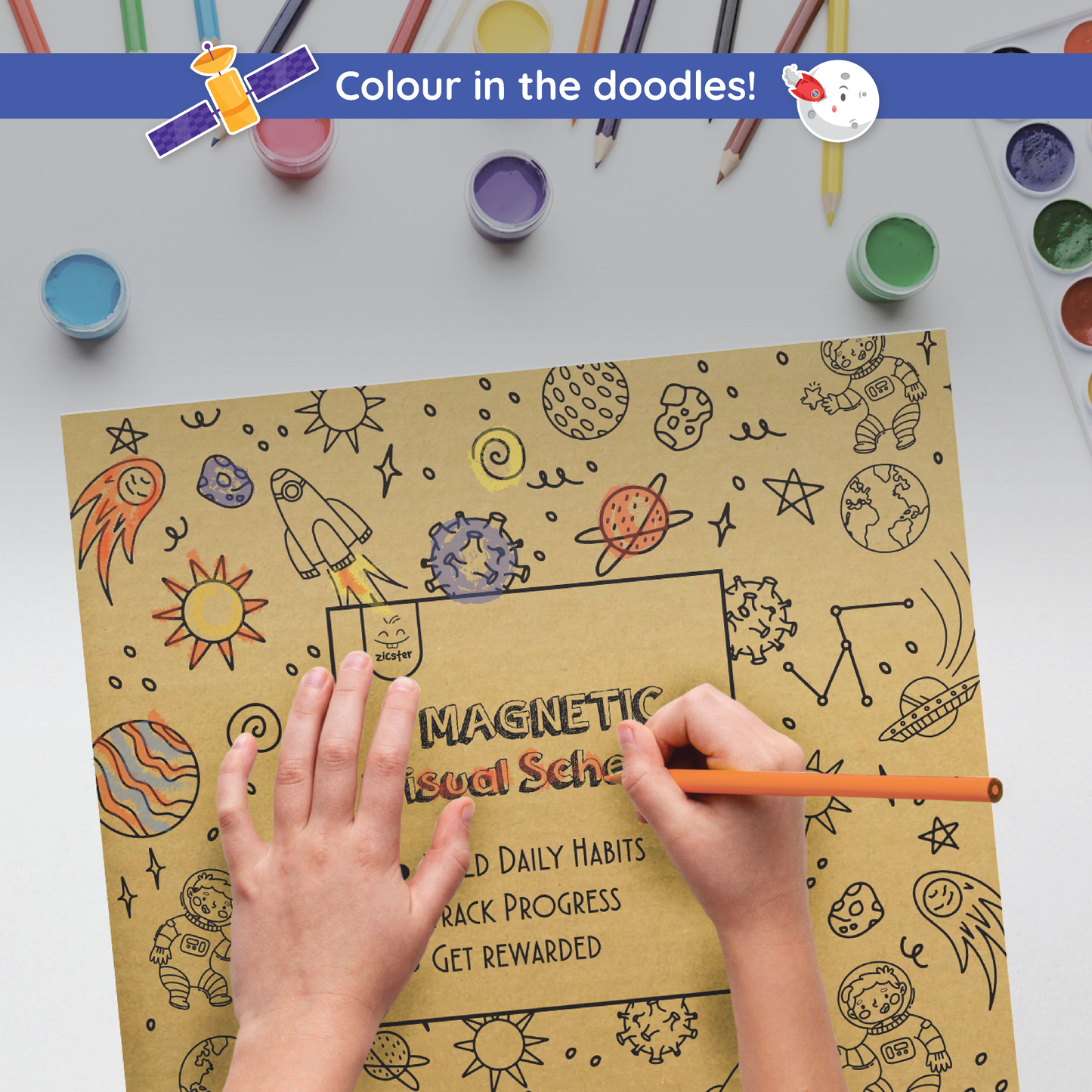 Space Explorer - Magnetic Visual Schedule