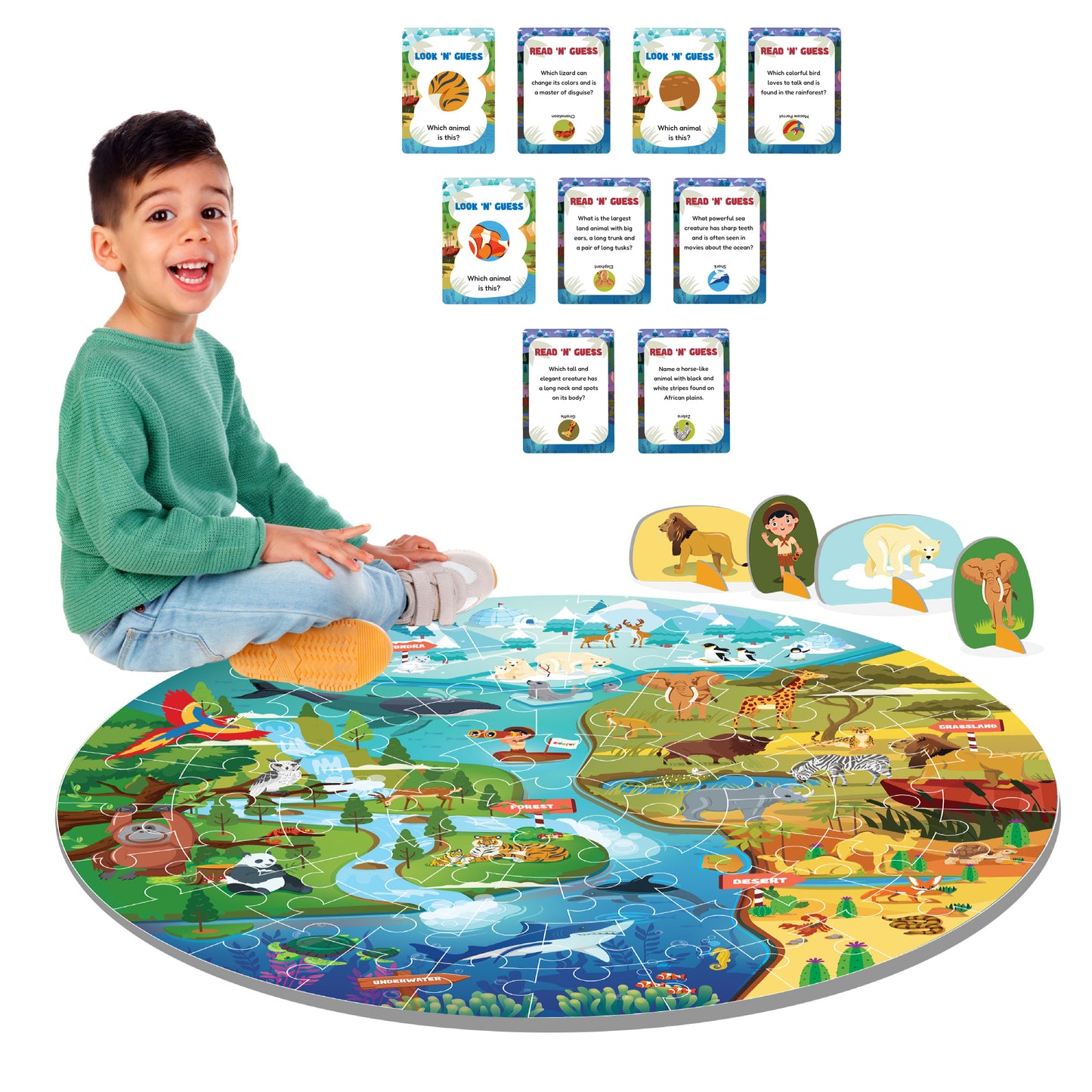 Animal Safari Floor Puzzle