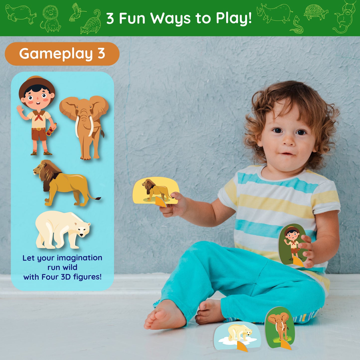 Animal Safari Floor Puzzle