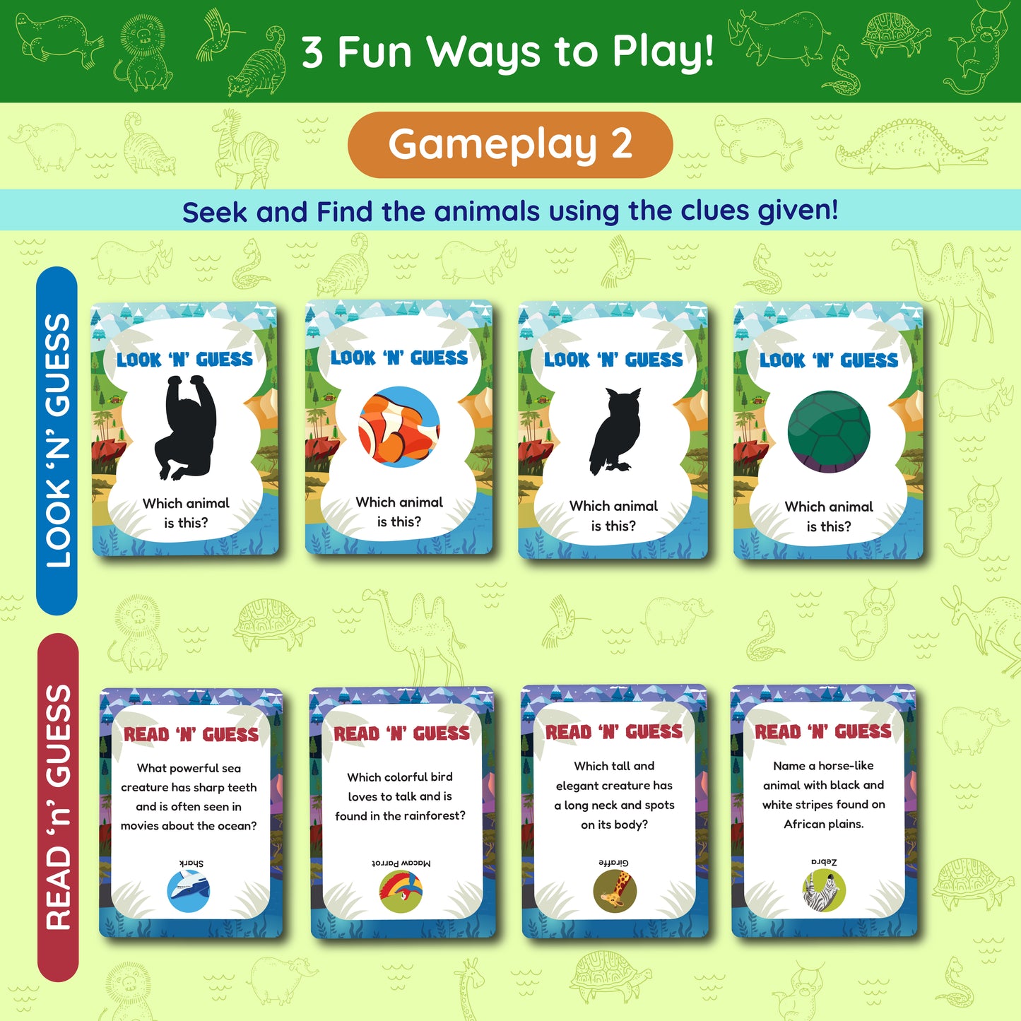 Animal Safari Floor Puzzle