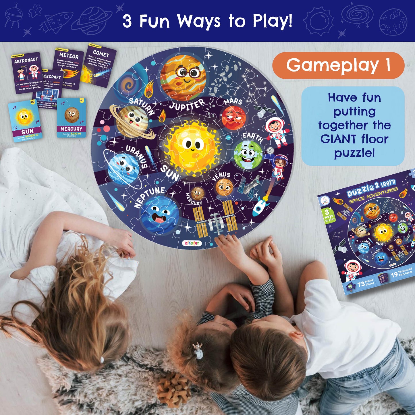 Space Adventures Floor Puzzle