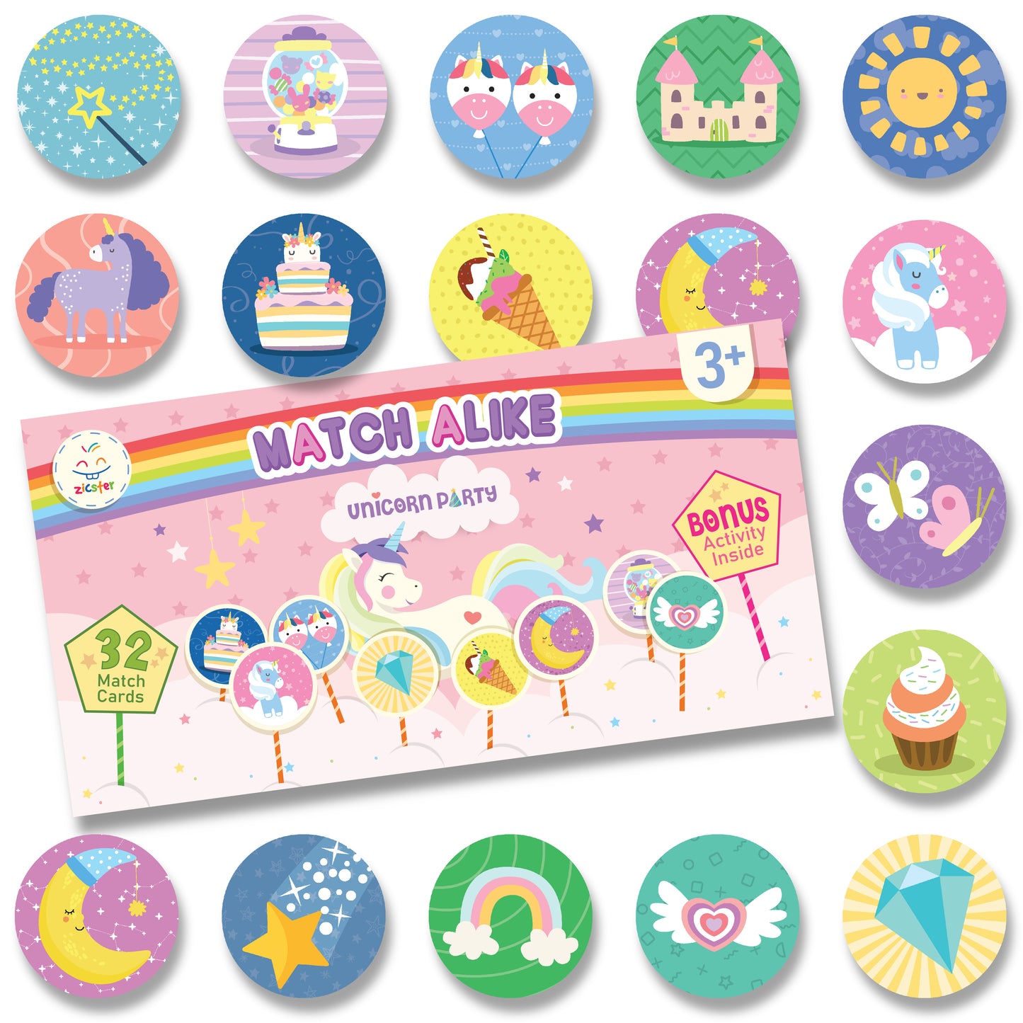 Memory Match - Unicorn Party